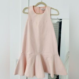 Alexis baby pink flounce a-line dress size Medium